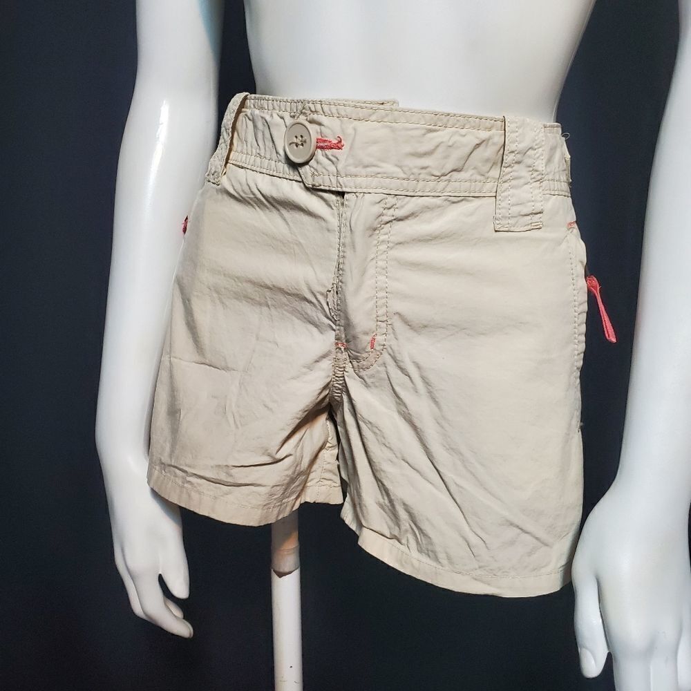 Squeeze Jeans Khaki Shorts with Pink Accents (9)